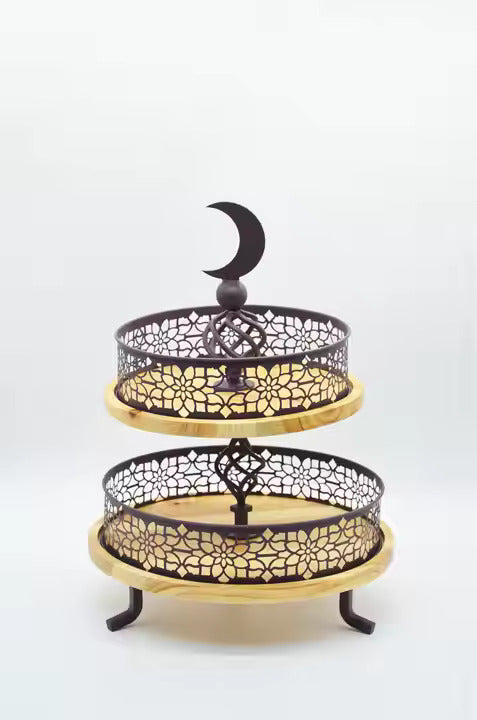 Ramadan Decoration Wood plate by lux dishes