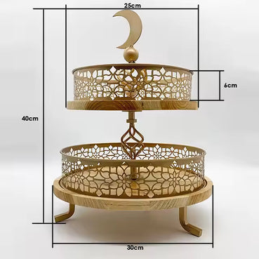 Ramadan Decoration Wood plate by lux dishes