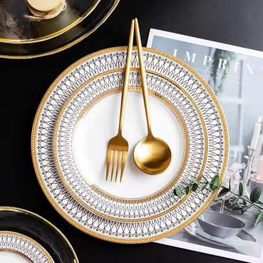 2 plate and bowl set hand made by lux dishes