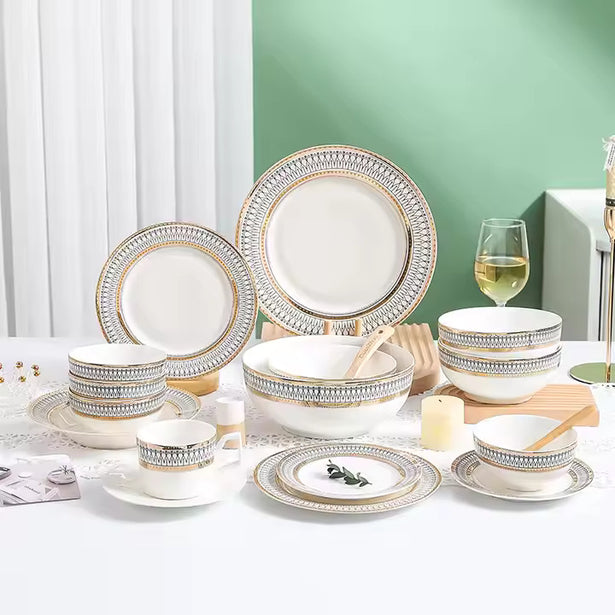 2 plate and bowl set hand made by lux dishes